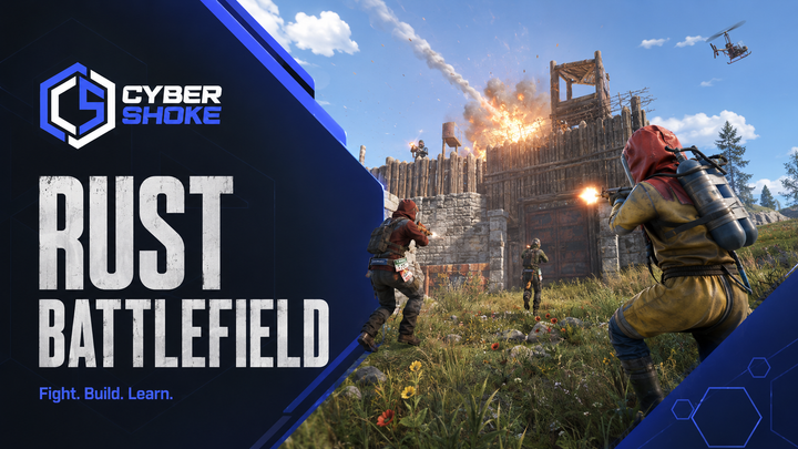 RUST Battlefield server on CYBERSHOKE — learn to fight, build and survive without being afraid to lose loot